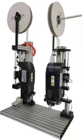 Semi-auto Double Head Tag Pin Taping  Machine/Plastic Needle Machine