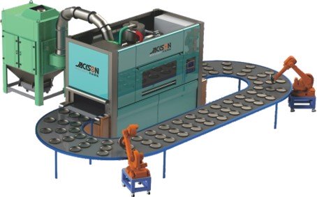 Through Sand Blasting Machine